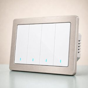 Metal Frame Smart Switch 4-Gang smart home product image for Home Sense