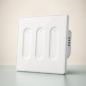 Concave Smart Light Switch 3-Gang smart home product image for Home Sense