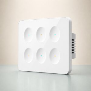 Concave Smart Light Switch 6-Gang smart home product image for Home Sense
