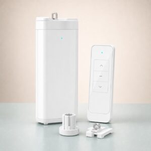 Curtain Systems category — Avera smart curtain motor with remote
