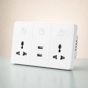 Smart Socket 3-Gang 2-USB 2-Socket smart home product image for Home Sense