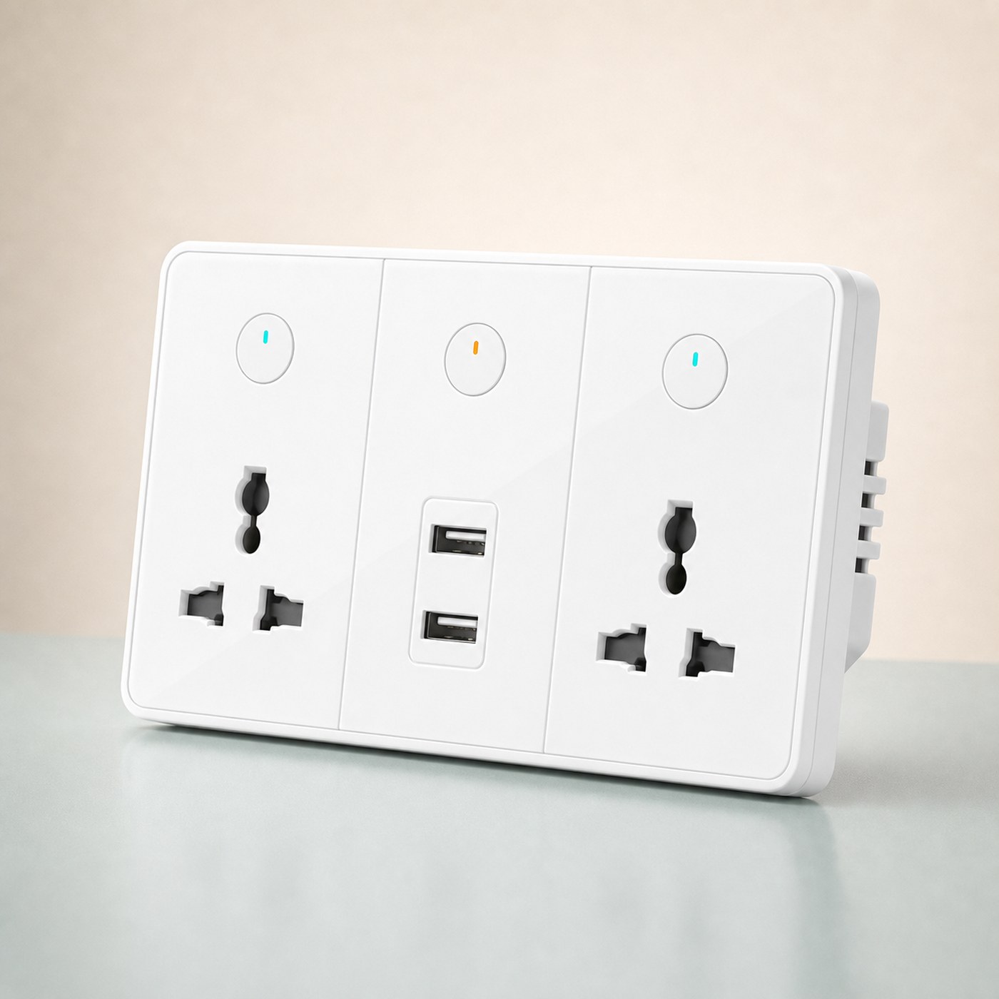 Smart Socket 3-Gang 2-USB 2-Socket product image